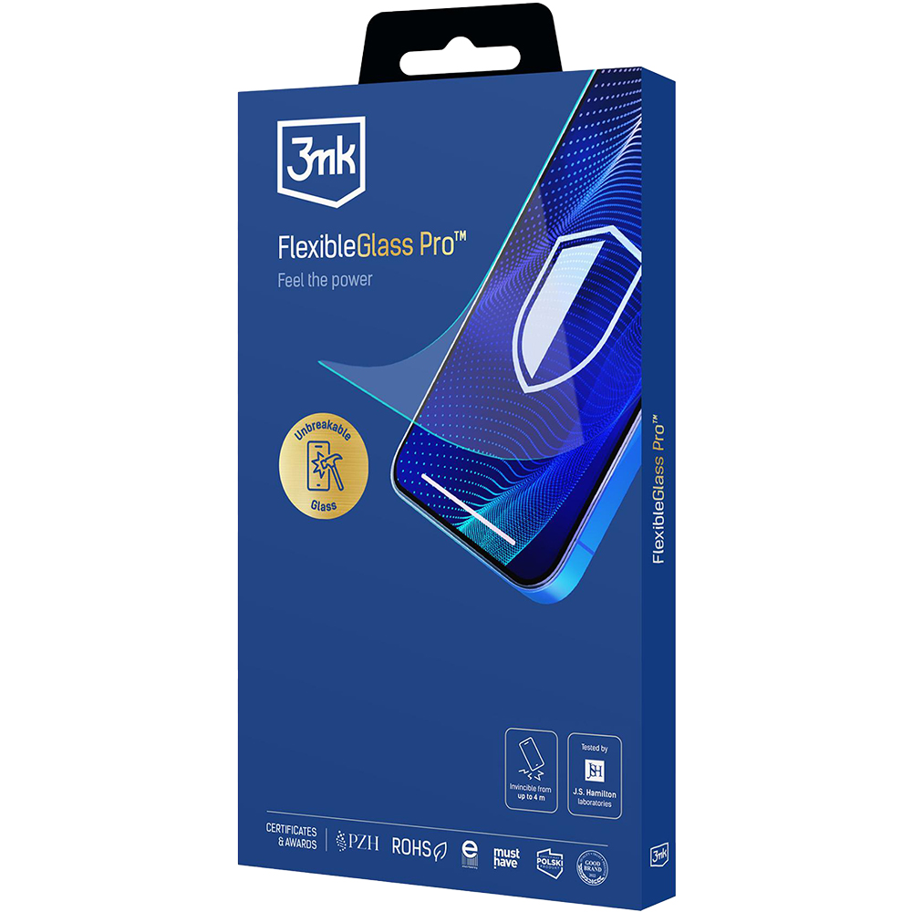 Szkło ochronne 3mk FlexibleGlass Pro do Apple iPhone 16e, przezroczyste.